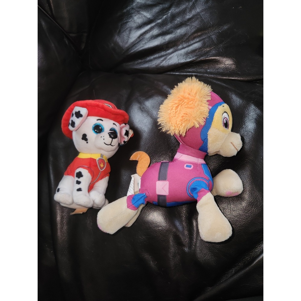 PAW Patrol Plush Lot - Marshall (Ty Beanie Boos) & 2015 Skye Air Rescue
